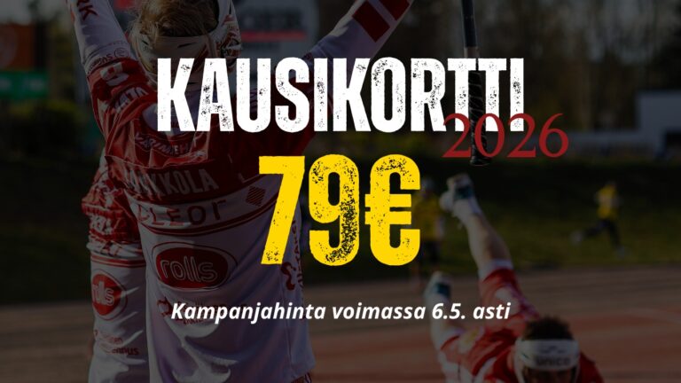 Miesten pääsyliput nyt myös ennakkoon netistä – kausikortti kampanjahintaan 79 euroa/kpl!